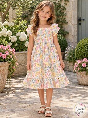 Falls Creek Girls Smocked Dresses, 2-Pack, Size 10–12